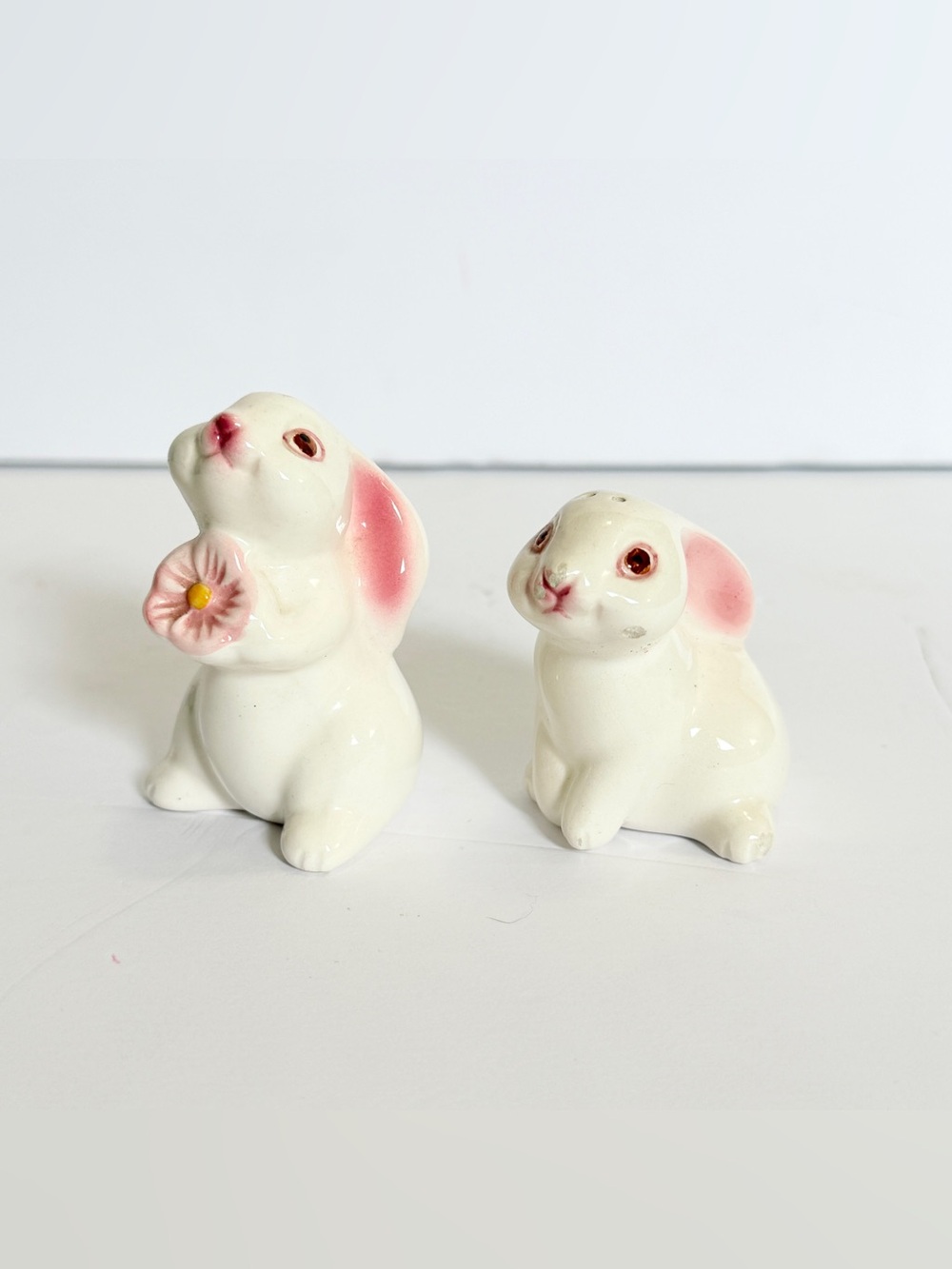 Vintage 1983 Avon Bunny Salt & Pepper Shakers